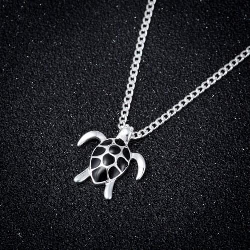 Yiustar Cute Little Turtle Necklace Chain Sweater Long Section Of Clothing Lovely Turtle Shape Clavicle Pendant necklace