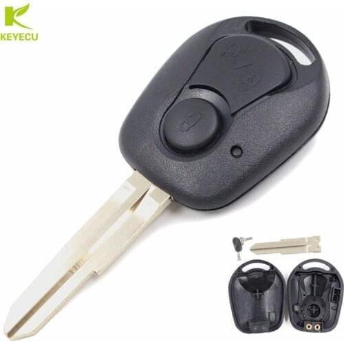 KEYECU BRAND NEW REPLACEMENT Remote Key Case for SSANGYONG Actyon Kyron Rexton Shell Cover Fob 2 Button Uncut