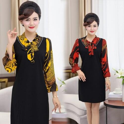 Youth clothing for Women clothes 2019 summer dress plus sizes 5XL loose printing Chiffon sleeve Womens summer overalls K4438