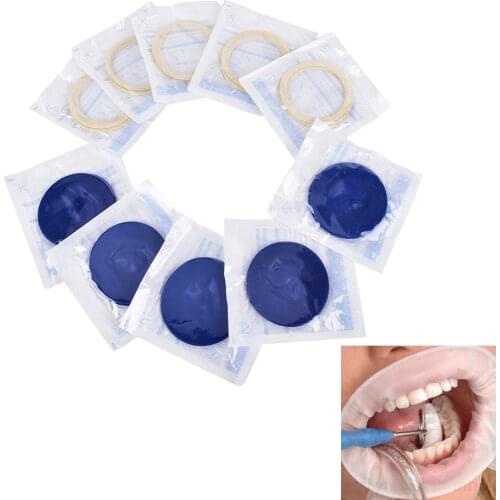 5pcs Dental Oral Care Tools Disposable Rubber Mouth Opener Dental Dam Mouth Gag Cheek Retractor Dental Materials