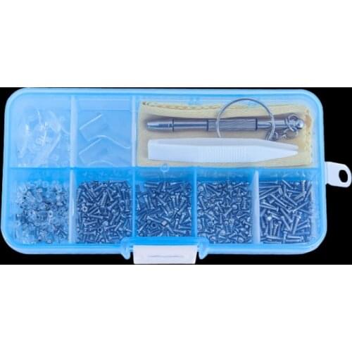 Glasses accessories screws silicone nose pads glasses spare parts small screwdriver repair tools small tweezers