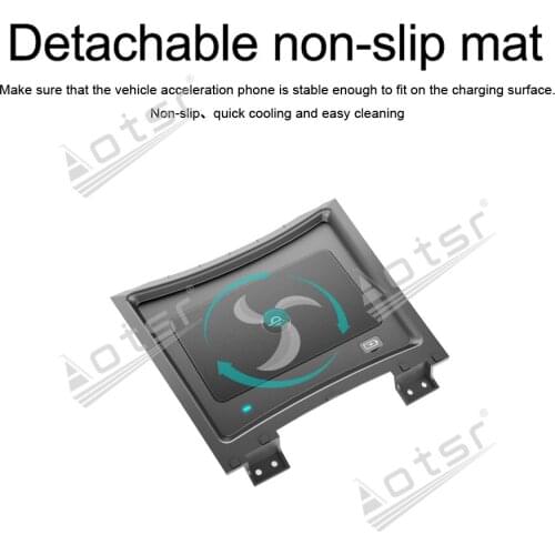 QI car wireless charger For Nissan Qashqai 2017 Nissan X-Trail 2.0L 2017 Wireless Charging Car Phone Holder for iphone / Samsung