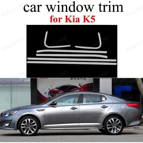 Car styling Stainless Steel Window Trim Car Cover For K-ia K5 Accessories