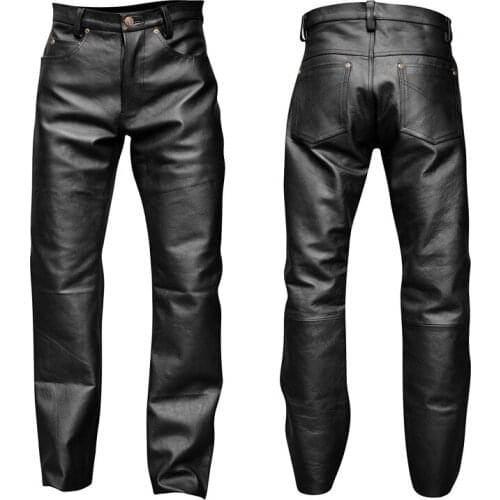 Summer Mens Business Slim Fit Stretchy Black Faux Leather Pants Male Elastic Tight Trousers PU Leather Shiny Pencil Pants