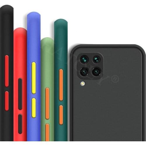 For Samsung Galaxy A12 Case Simple Frame Matte Armor TPU Case For Samsung Galaxy A12 Cover for Galaxy A12 5G A42 5G M51 M31S