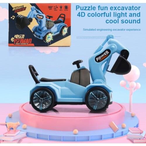 Excavator Toy Engineering Car New Childrens Electric Universal Excavator Excavator Model Tractor Toy For 3-6 Years Old Boy Gift