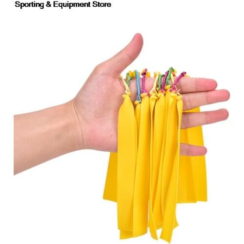 10PCS 14.5cm Outdoor Rubber Band Slingshot Bands Elastic Bungee For Fishing Shooting Slingshot Catapult