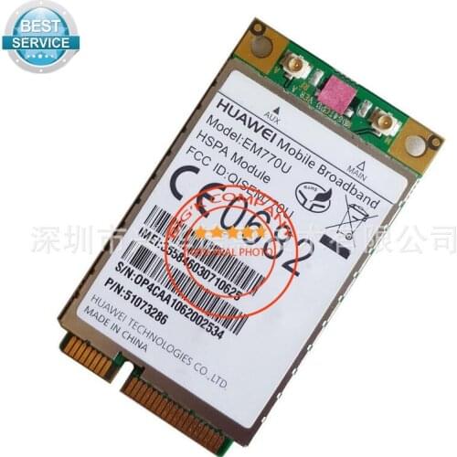 JINYUSHI for Unlocked EM770U PCI-E 3G 100% NEW&Original UMTS HSPA WCDMA HSDPA Quad band Cellular Module Free Shipping