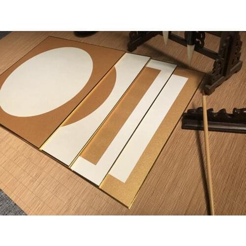 1pc Blank rice paper cardboard hard card Ni Jin calligraphy GongBi painting Hard card