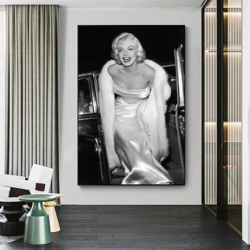 Movie Star Marilyn Monroe Portrait Canvas Painting Painting Wall Art Poster Printing Room Living Room Wall Decoration Wall Decor