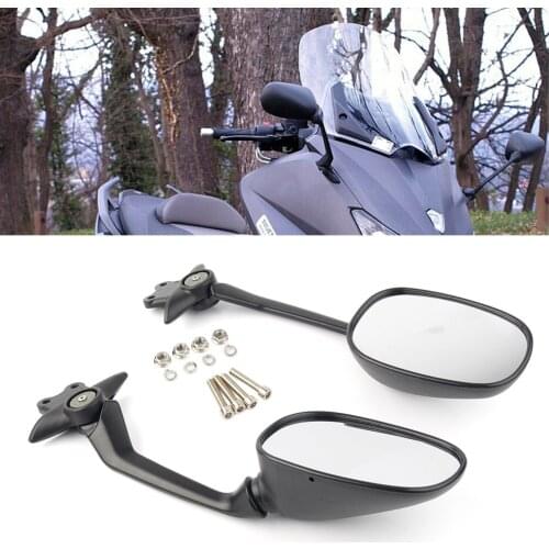 Motorcycle Rear Mirror View Side Mirrors Assembly Kit For Yamaha T-MAX 530 TMAX530 2012 2013 2014 2015 2016 Matte Black
