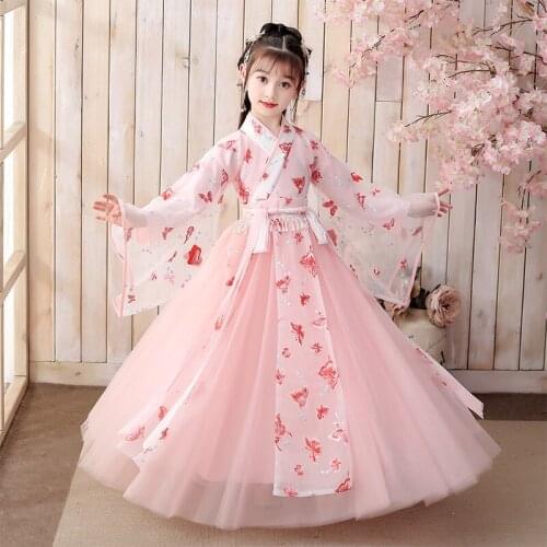 Cosplay Costume Traditional Girls Hanfu Clothing Chinese Ancient Halloween Clothes Classic Dance Zither Performance Dress Gown