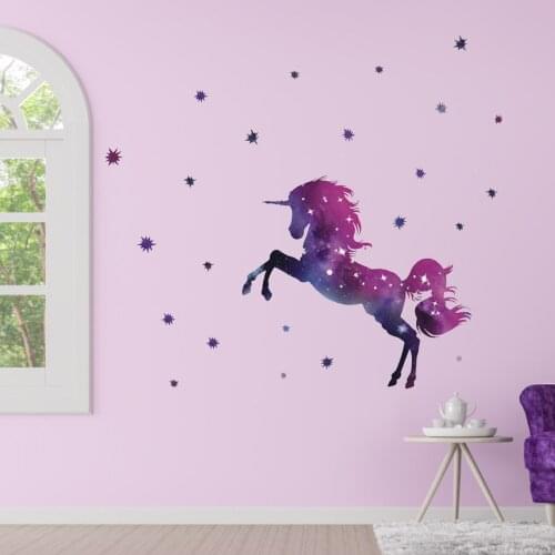 Creative Unicorn Graffiti Stickers PVC Cartoon Animal Stickers Window Stickers Refrigerator Stickers Childrens Room Wall Deco