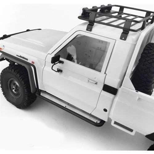 Metal Roof Rack Luggage Carrier with Spotlight for 1/10 ARB RC4WD KILLERBODY LC70 RC Car Body Accessories