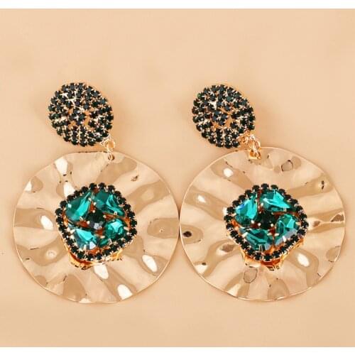 FASHIONSNOOPS Fashion Metal Statement Earrings 2020 Gold Color Geometric Earrings For Women Dangle Drop Earring Earring Jewelry