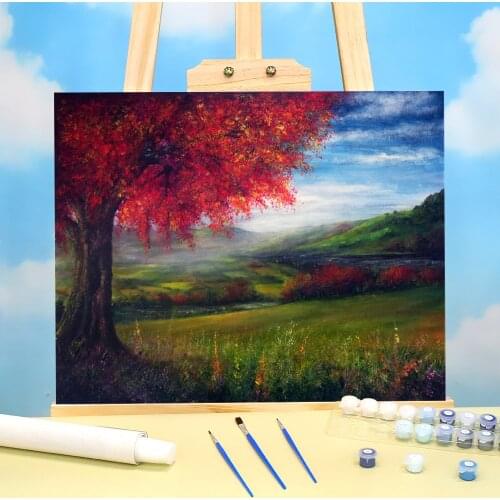 Natural Scenery Autumn View Painting By Numbers Kit Oil Paints 40*50 Painting On Canvas Home Decor Crafts For Adults Art