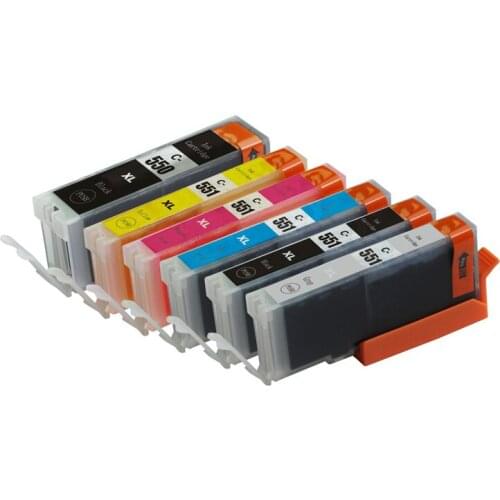 PGI-550 CLI-551 XL ink Cartridge For Canon PIXMA iP7250 iP8720 iP8750 MG5450 MG6320 MG6350 MG7120 MG7150 MG7520 MG7550 Full Ink