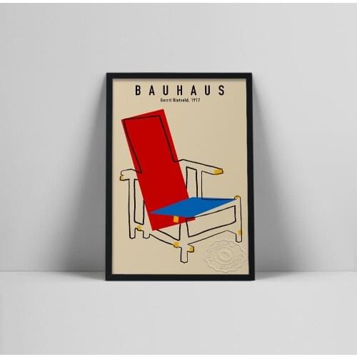 Posters and Prints Bauhaus Ausstellung 1923 Weimer Exhibition Poster Wall Art Picture Canvas Painting for Living Room Home Decor