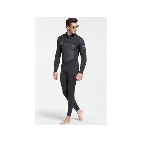 3mm Professional Water Sport Long Sleeve Spearfishing Wetsuit Black Plus Size Full Body Keep Warm Jumpsuit Surfing Suit SwimWear