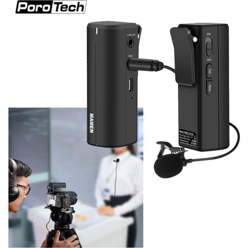VC15 Professional Microphone Wireless Microphone Interview Microphone with battery for Smartphone , Long standby