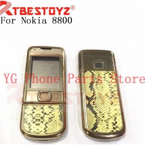 RTBESTOYZ OEM Full Housing Case English Keypad For Nokia 8800 Arte Snake Pattern 8800A
