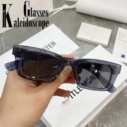 Retro Rectangle Sunglasses Women Sexy Small Narrow Sun Glasses Men Brand Designer Shades Vintage Travel Eyeglasses UV400
