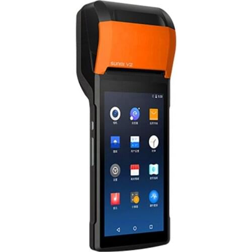 SUNMI V2 5 inch touch screen android portable all in one billing machine for small business