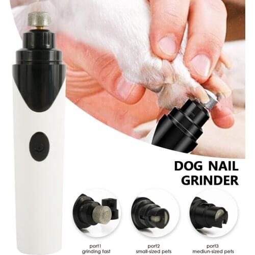 USB Electric Pet Nail Grinder Cat Dog Nail Clippers Cutter Grooming Trimmer Pet Supplies Polishing Cat Dogs Paws Nailclippers