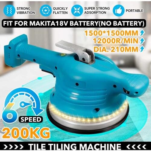 2000W vibrator for tiles 150x150cm tiling Plastering machine laying tiles automatic floor vibrator leveling for Makita Battery