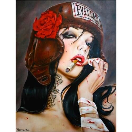 High quality Oil painting Canvas Reproductions Eviliasting Love by Brian M.Viveros Painting hand painted