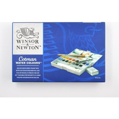 Winsor & Newton Cotman Watercolor 16 Colors Solid Watercolour Paints Set Water Colours Cake