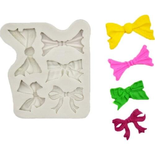 1PC Bow Tie Silicone Mold Chocolate Fondant Cake Decoration Mold DIY Bowknot Cake Chocolate Decoration tools