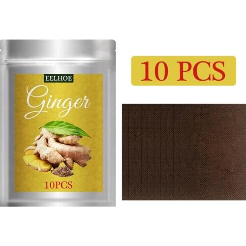 10/20pcs Ginger Paste Pain Patch Neck Massage Back Body Warmer Stickers Keep Foot Knee Joint Warm Pain Relief Care Stickers