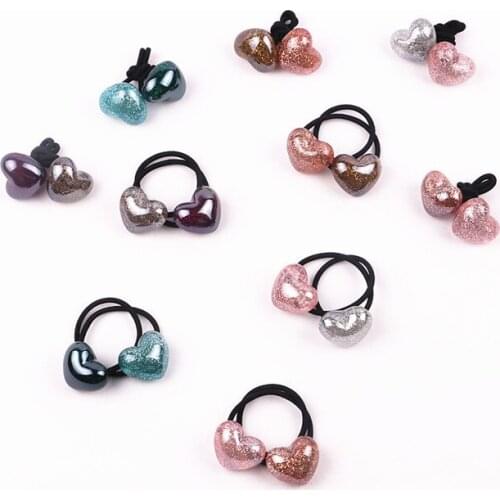 2pcs/lot Korean hair accessories jewelry star bright shiny hair rope rubber band headdress head rope