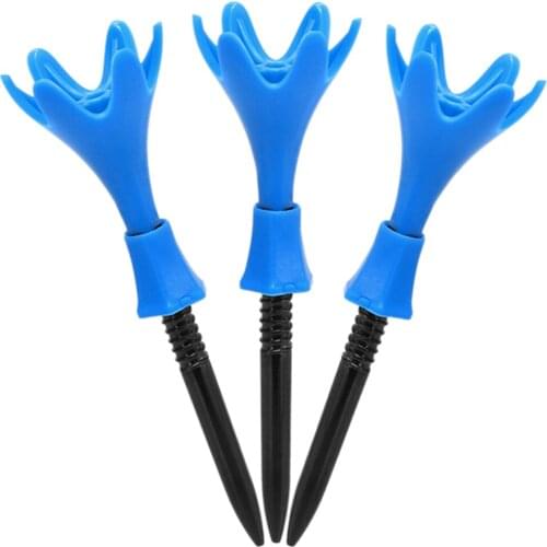 3pcs/Box 80mm New Originality Adjustable Height Rotate Limit Golf Tees Rotational Petal Stepped Tee Golf Ball Training Holder