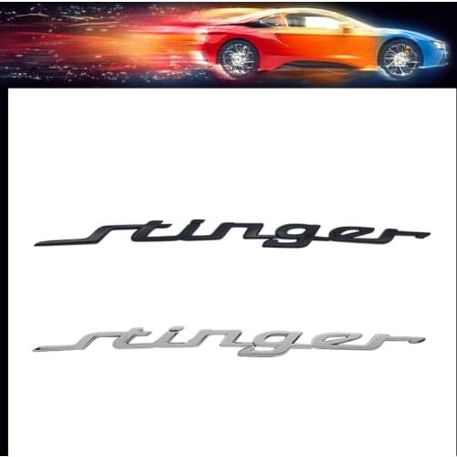 3D Premium ABS Stinger car Hood Fender trunk Bonnet Decal Emblem Badge Sticker for Stinger GT 2018 2.0T 86311-J5100 / 86311J5100