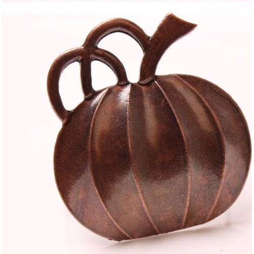 8PCS/Metal bronze pumpkin napkin ring Western food table setting accessories for table etiquette family gatherings