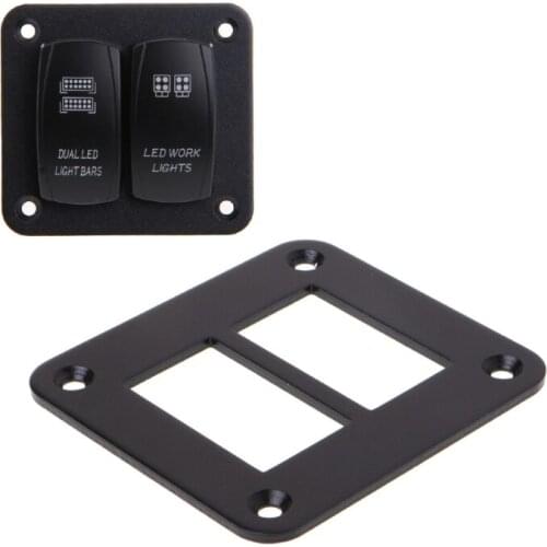 Aluminum Rocker Switch Panel 2/3/4/6 Way Housing Holder For Car Boat Auto Parts 40GF