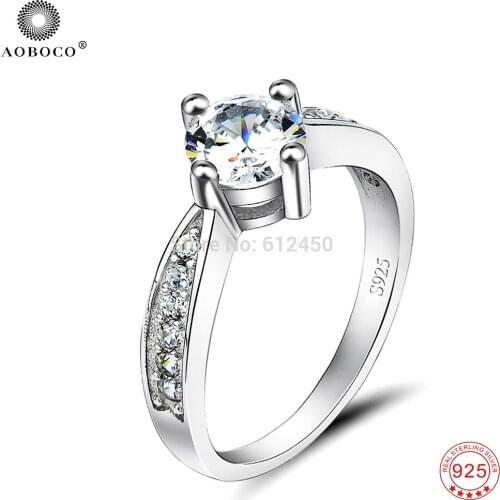 AOBOCO Women's Silver Rings
