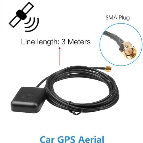 Car GPS Antenna SMA GPS Position Locate Signal Receiver & Antenna Car Aerial 3M Cable Magnetic Base For Radio Navigation Ant-XZ