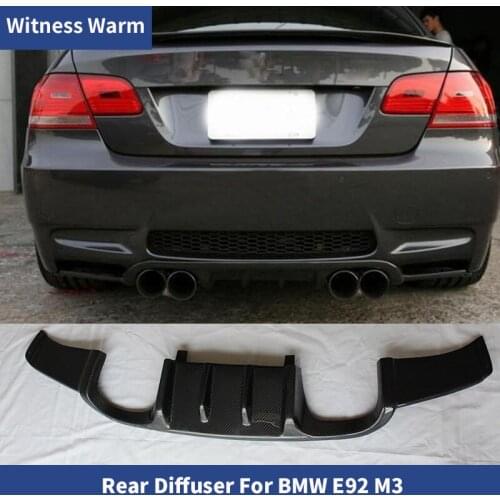 Carbon Fiber Car Rear Bumper Lip Spoiler Diffuser for BMW E92 Coupe E93 Convertible M3 2006 - 2010 FRP