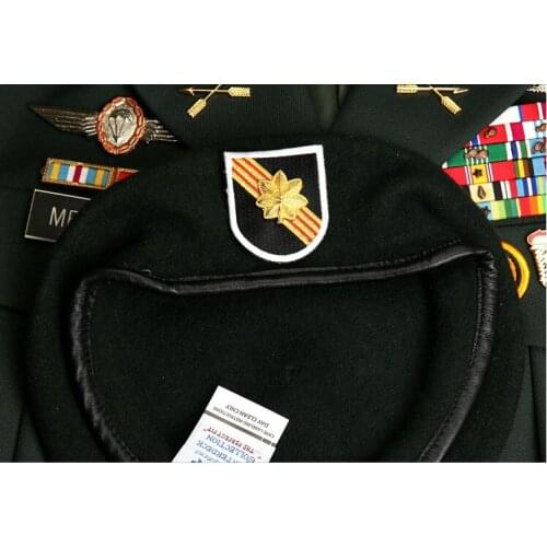 Vietnam War Us Army Special Forces Group Wool Green Beret 5th Group Major Cap Military Hat Military Store
