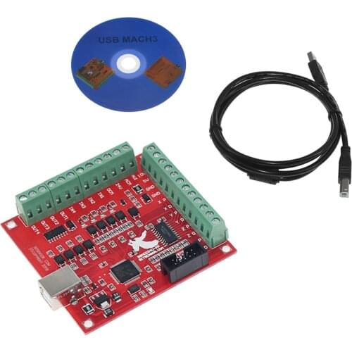 CNC USB MACH3 100Khz breakout board 4axis interface drive motion controller drive board compatible with TB6600/DM542/DM556 drive