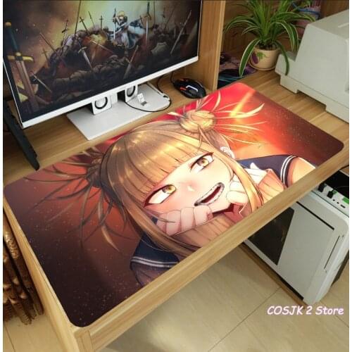 Anime My Hero Academia Cross my body Himiko Toga Mouse Pad Thicken Laptop Gaming Mice Mat Desk Mat Anti-Slip Playmat Xmas Gift
