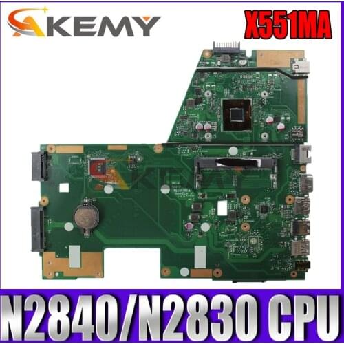Akemy X551MA Laptop motherboard for ASUS X551MA F551MA D550M original mainboard N2840/N2830 CPU