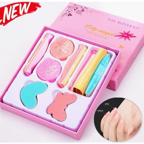 New Nail Art Waxing Polishing Grinding Buffing Cream Buffer Manicure Kit Nail Polish Wax Set High Quality Beauty Care Tools Set