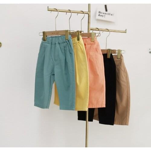 Toddler Girl Pants Casual Korean Candy Colors Pants for Girls 2 3 4 5 6 Years Baby Kids Trousers New Arrival Child Harem Pants