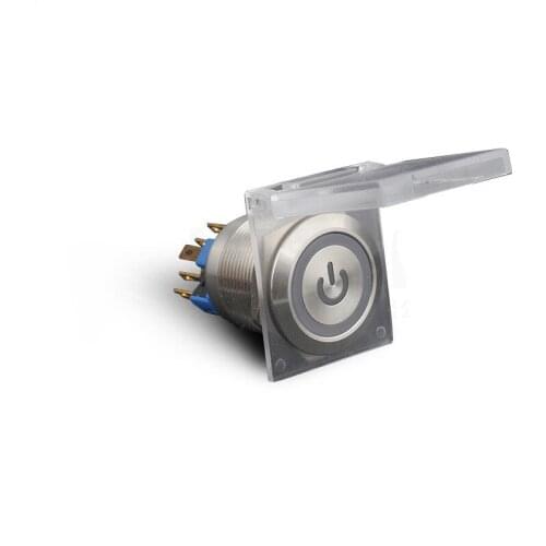 Protective cover Dust cover 16/19/22mm metal push button switch Transparent white splash-proof cover