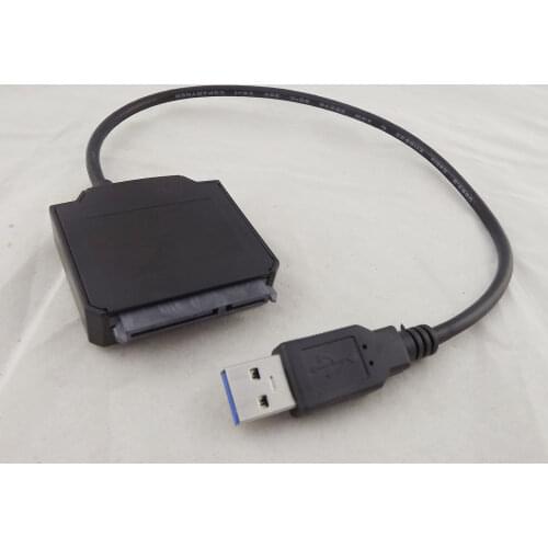 1pcs USB 3.0 Male To SATA 22Pin Adapter Converter Cable 2.5" 3.5" HDD Hard Drive Disk 40cm