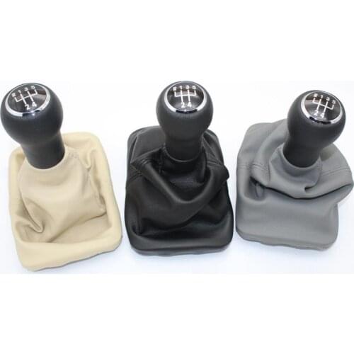10x Beetle 1998 1999 2000 2001 2002 2003 2004 2005 2006 2007 2008 2009 2010 New 5 Speed Gear Shift Knob Leather boot Accessories